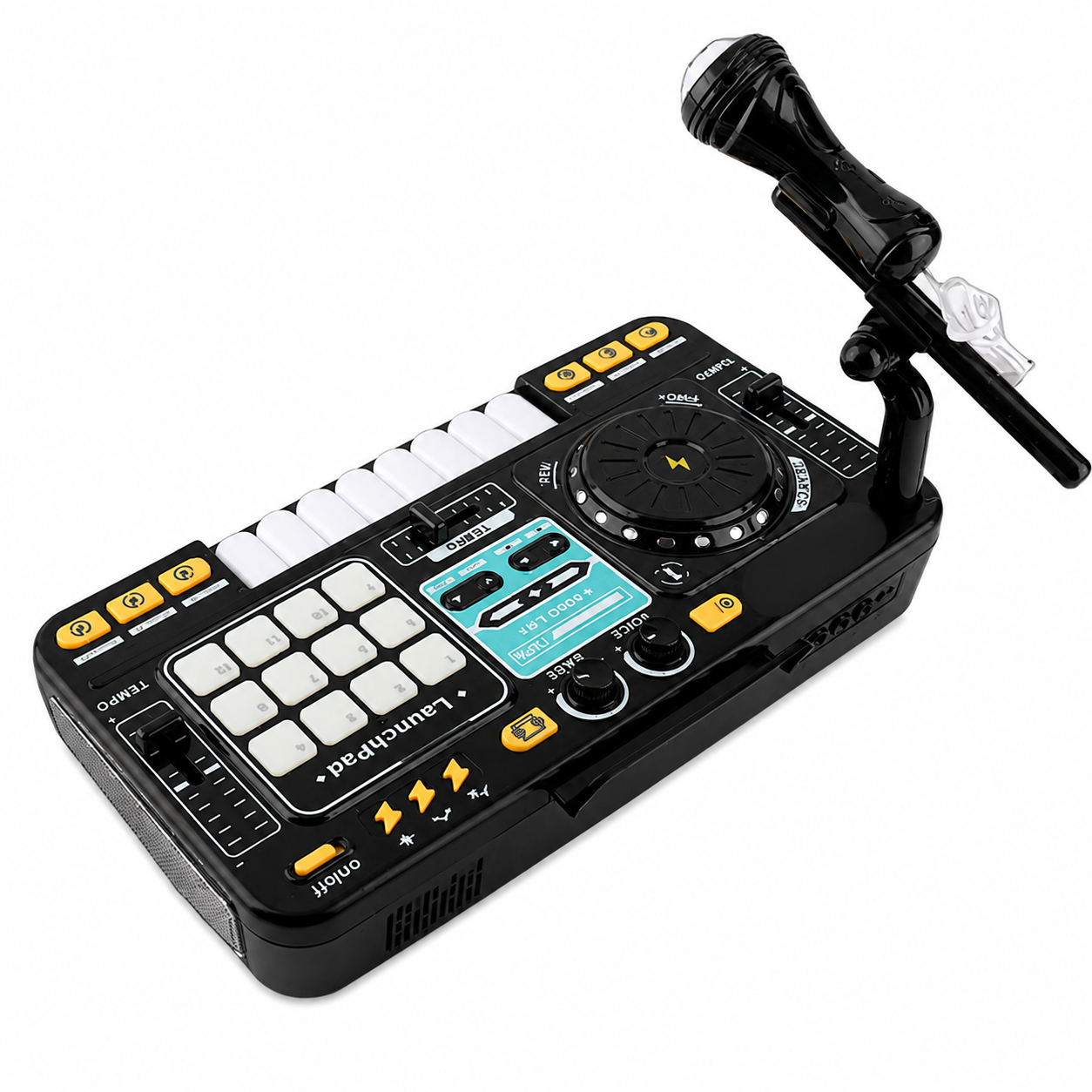 BabyHug LaunchPad DJ negro - vista trasera